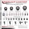 Service Caster 4'' Maroon Poly Swivel 1-1/2'' Expanding Stem Caster Set with Brake, 4PK SCC-EX20S414-PPUB-MRN-PLB-112-4 - alternate 3